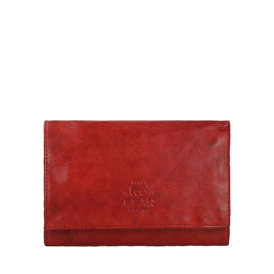 Bear Design Cow Lavato Portemonnee red Rood