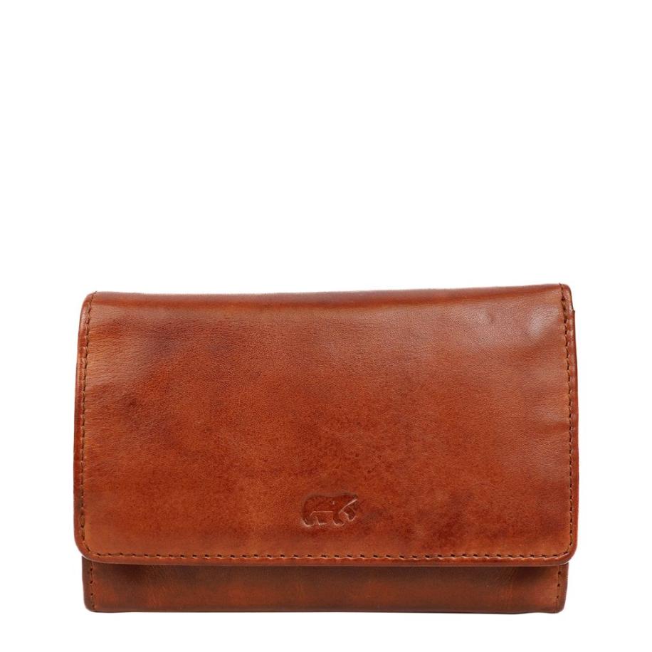 Bear Design Cow Lavato Wallet cognac Bruin