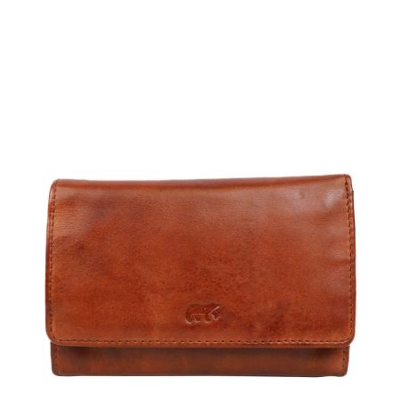 Bear Design Cow Lavato Wallet cognac