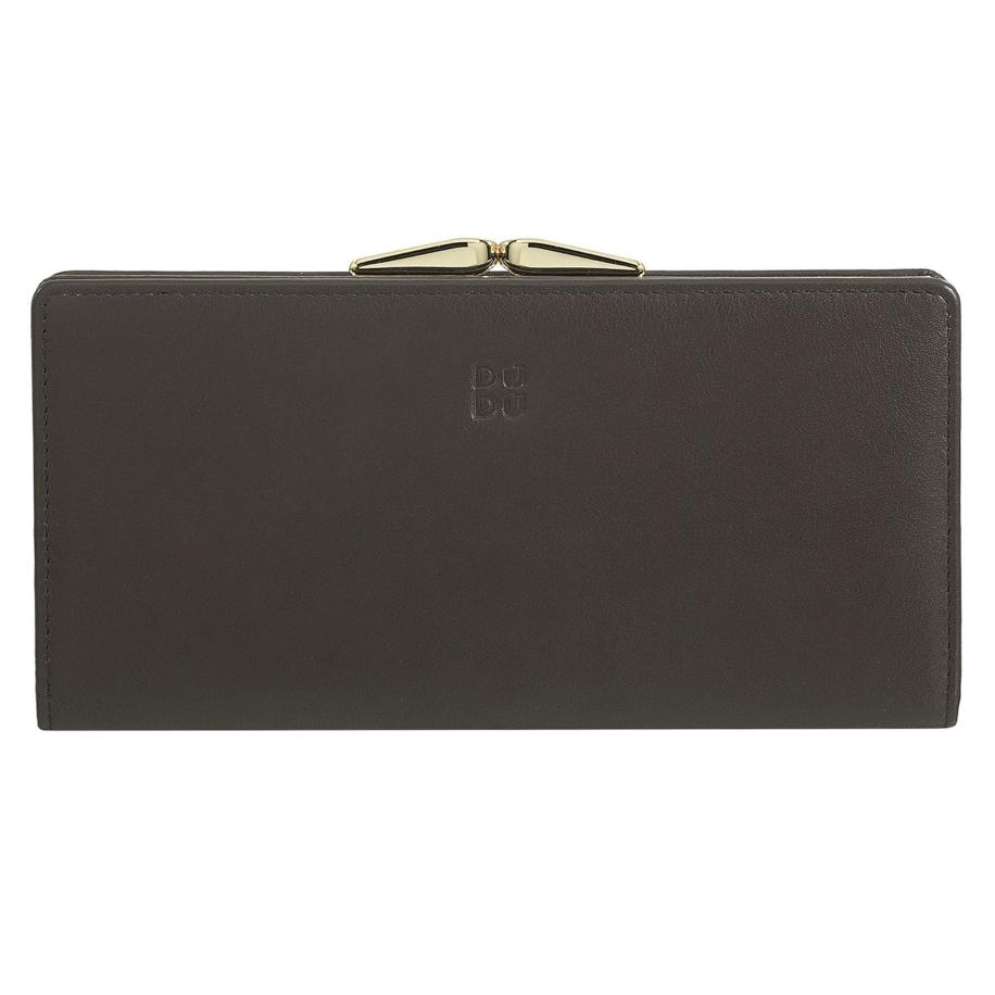 DuDu DuDu Portemonnee Chiloé donkerbruin / limoen / grijs -