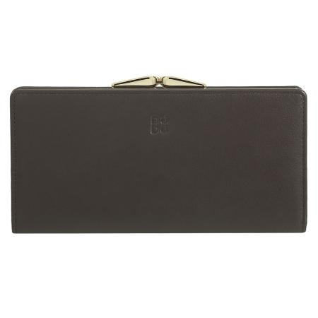 DuDu DuDu Portemonnee Chiloé donkerbruin / limoen / grijs