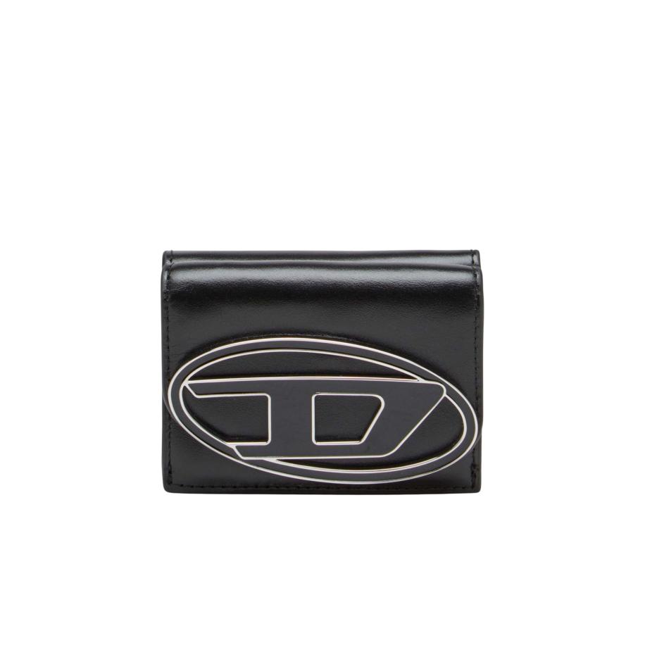 Diesel 1DR 1DR Tri Fold Portemonnee Zwart