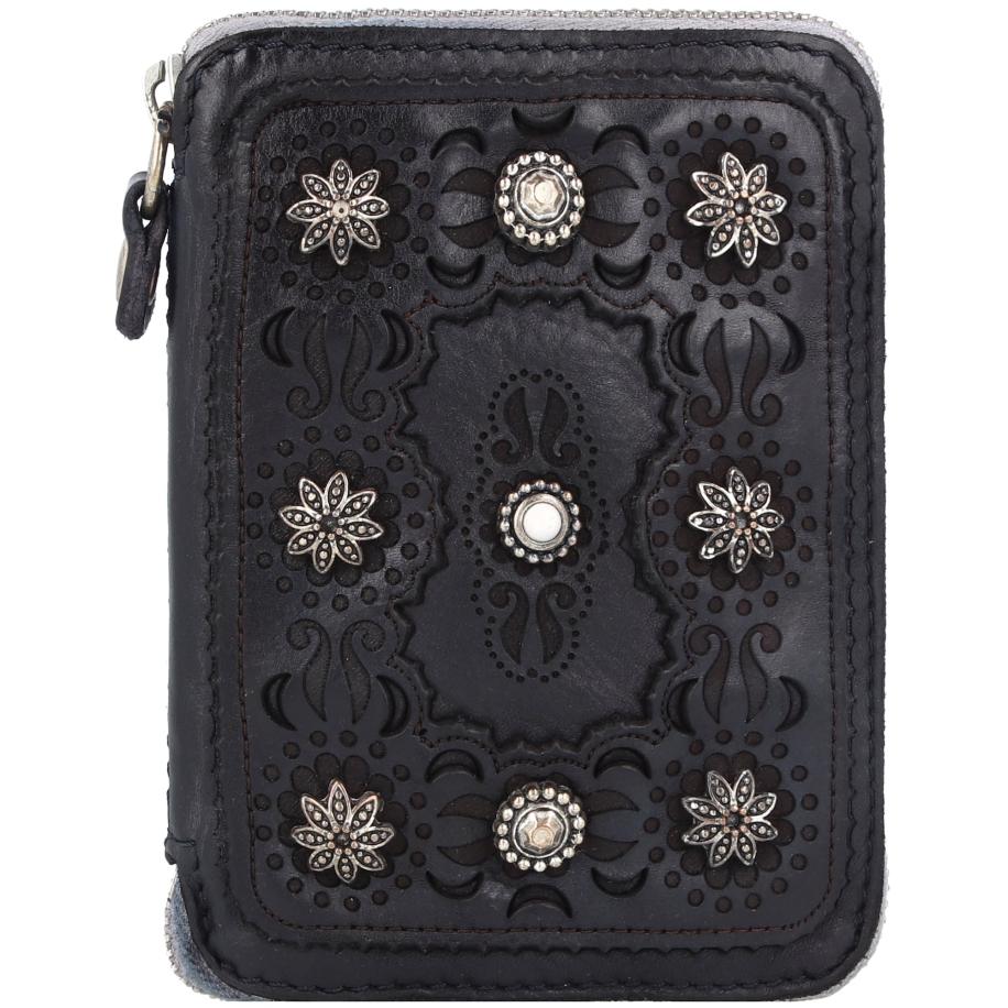 Campomaggi Campomaggi Portemonnee zwart / zilver -