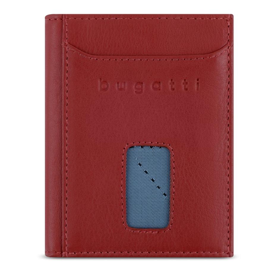 Bugatti bugatti Portemonnee Secure Slim blauw / donkerrood -
