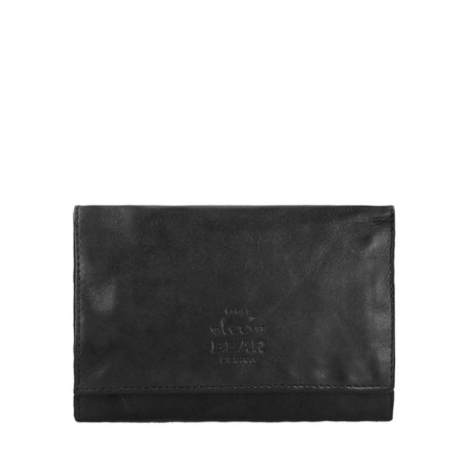 Bear Design Cow Lavato Portemonnee black Zwart