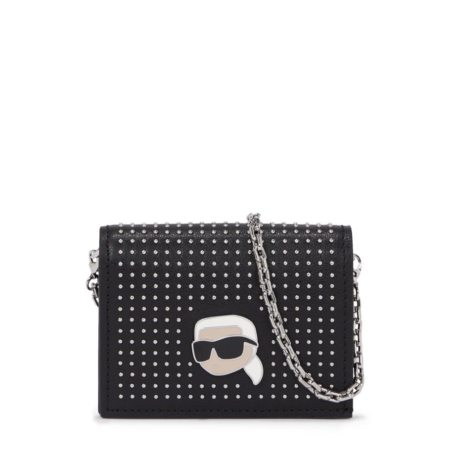 Karl Lagerfeld Karl Lagerfeld Portemonnee Ikonik 2.0 beige / zwart / zilver / wit -