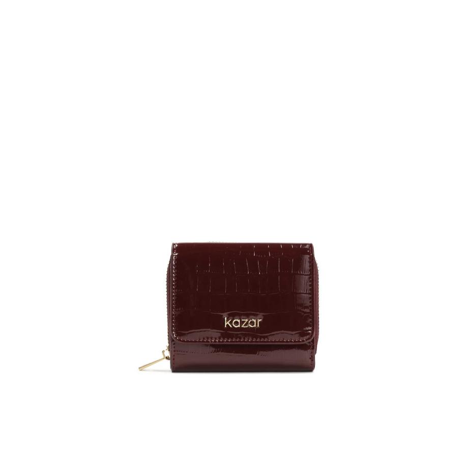 Kazar Portemonnee Maroon bordeaux Rood
