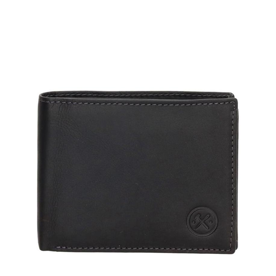 Hide & Stitches Japura Wallet black Zwart