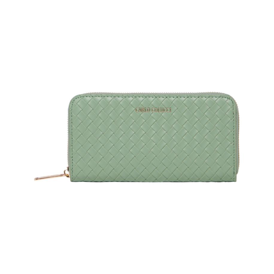 carlo colucci Carlo Colucci Portemonnee di Biasio pastelgroen -