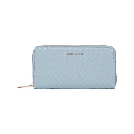 carlo colucci Carlo Colucci Portemonnee di Biasio lichtblauw / goud