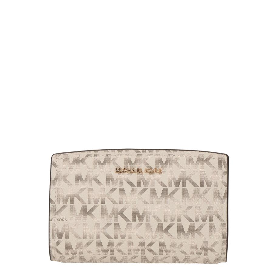 Michael Kors MICHAEL Michael Kors Portemonnee ecru / donkerbruin -