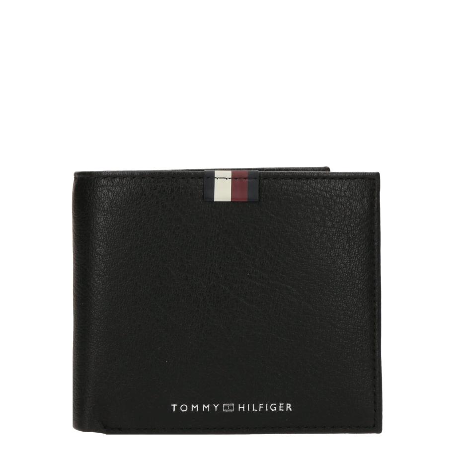 TOMMY HILFIGER Portemonnee bloedrood / zwart / wit Zwart