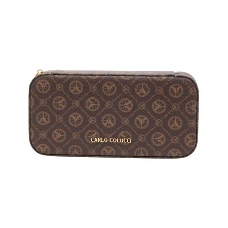 carlo colucci Carlo Colucci Portemonnee DeGiorgi bruin