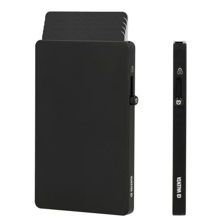 Valenta Card Wallet Aluminium MagSafe Thin black