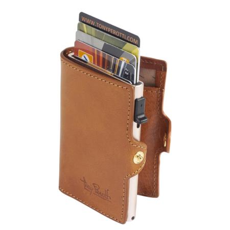 Tony Perotti Furbo Leather Cardholder honey
