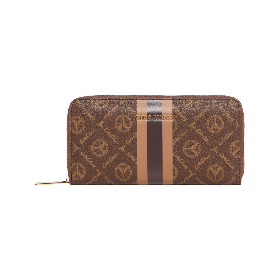 carlo colucci Carlo Colucci Portemonnee Elmazi bruin / lichtbruin -