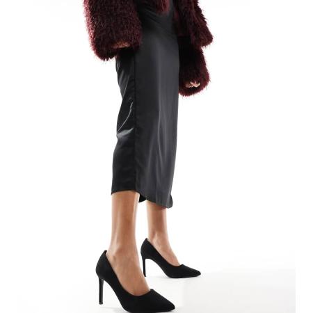 SEQWL Puntige pumps met brede pasvorm en stilettohak in zwart