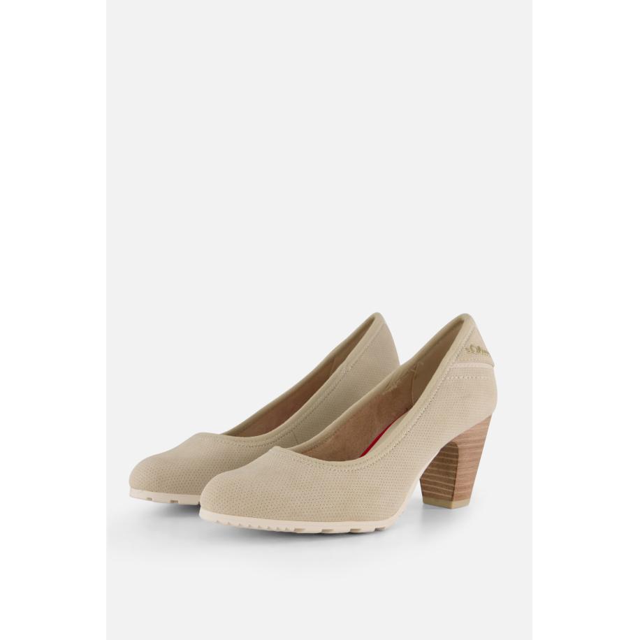 S.Oliver Pumps beige Synthetisch Bruin