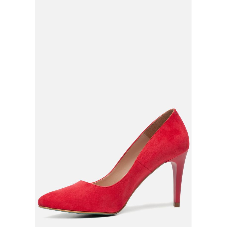 Giulia Pumps rood Imitatiesuede Rood