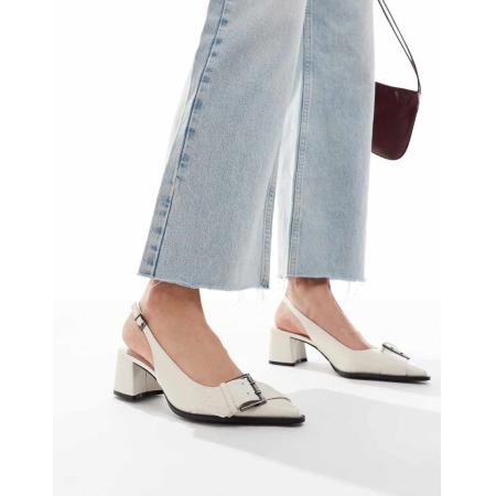 Stradivarius Slingbacks in wit