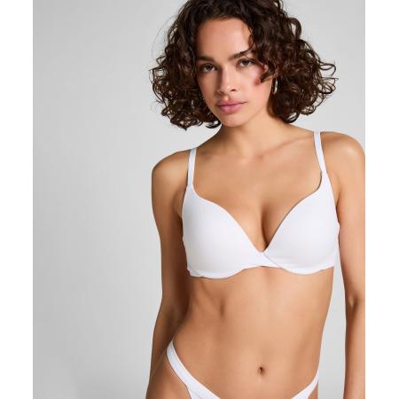 Hunkemöller Katoenen voorgevormde push-up beugel bh Wit