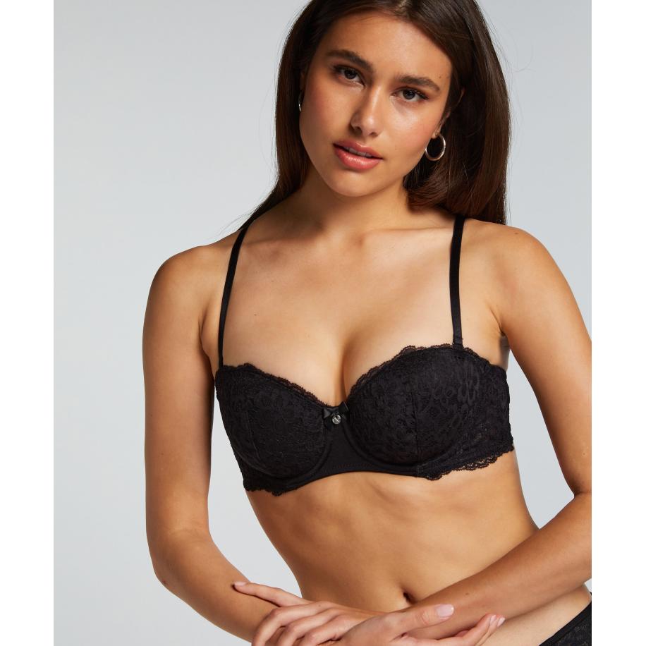 Hunkemöller Voorgevormde beugel bh Marine Zwart Zwart