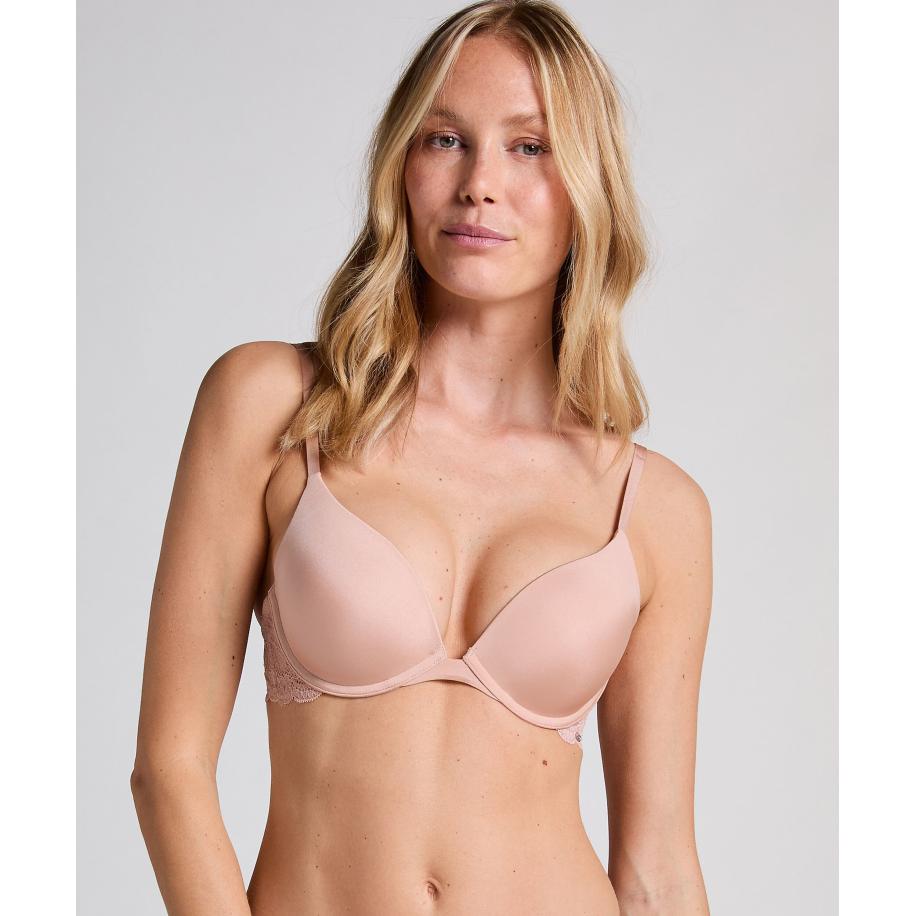 Hunkemöller Voorgevormde push-up beugel bh Angie Beige Bruin