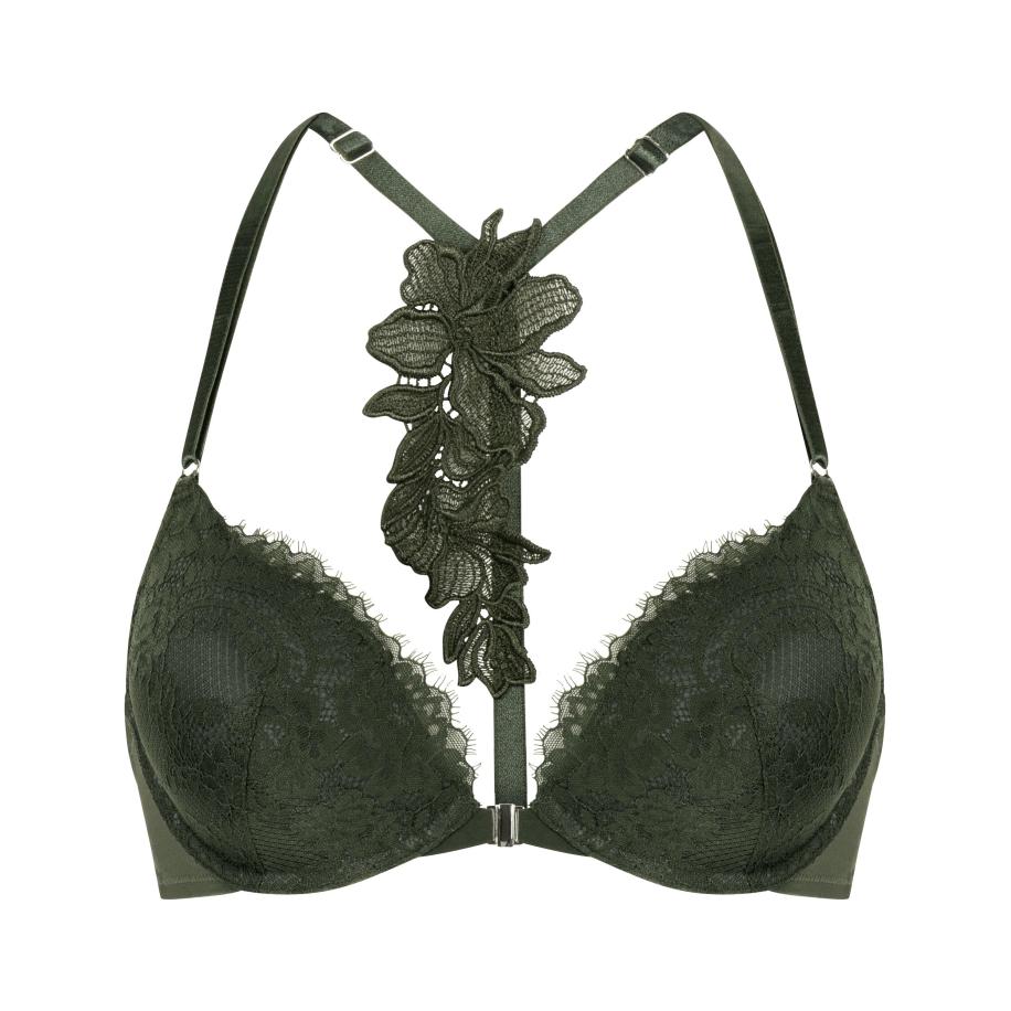 Hunkemöller Voorgevormde push-up beugel bh Amara Groen Groen