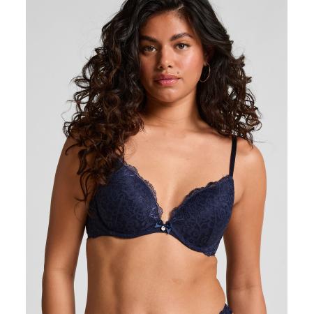 Hunkemöller Voorgevormde push-up beugel bh Marine Blauw