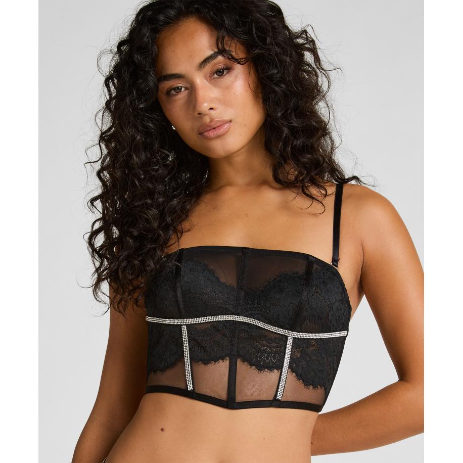 Hunkemöller Bustier Odette Zwart Zwart