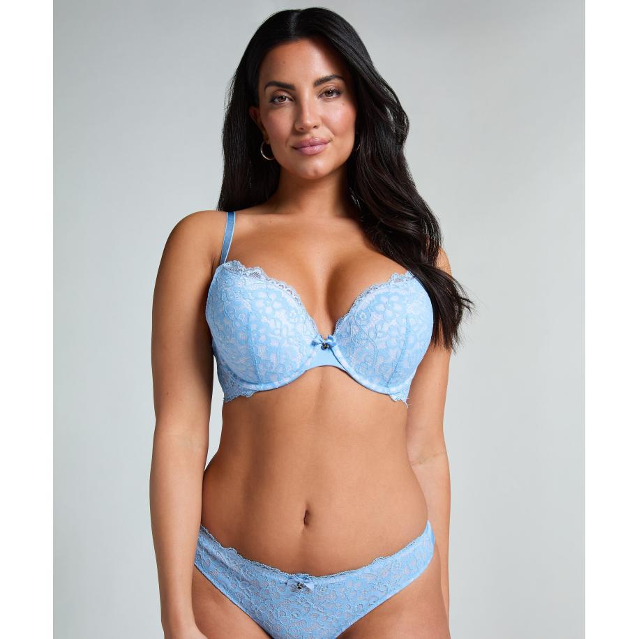 Hunkemöller Voorgevormde push-up beugel bh Marine Blauw Blauw
