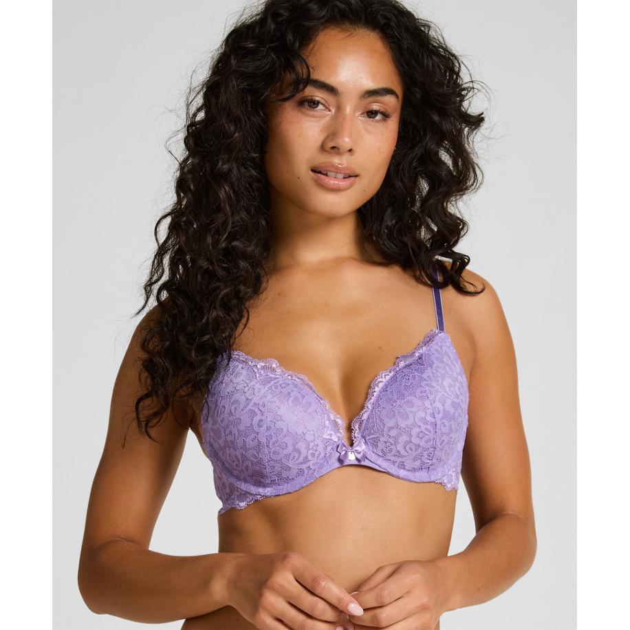 Hunkemöller Voorgevormde push-up beugel bh Marine Blauw Blauw