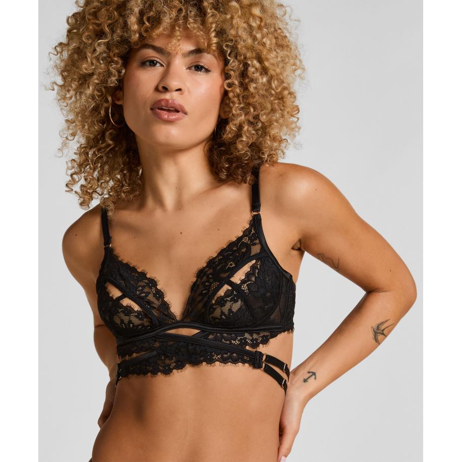 Hunkemöller Open bralette Anna Zwart Zwart