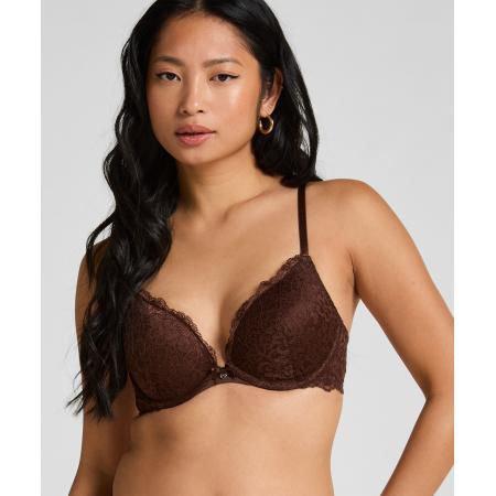 Hunkemöller Voorgevormde push-up beugel bh Marine Bruin