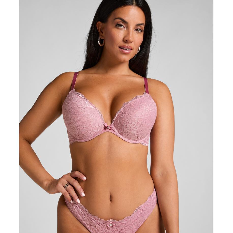 Hunkemöller Voorgevormde push-up beugel bh Marine Roze Roze
