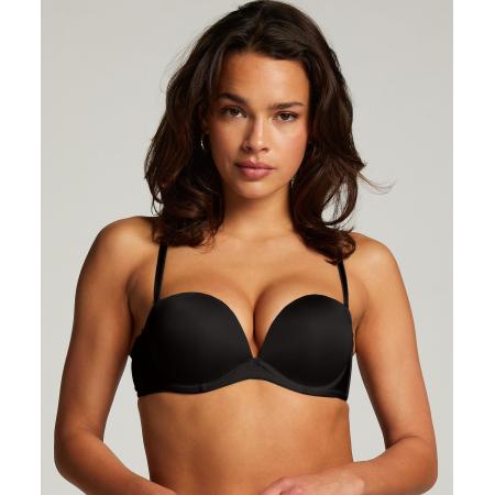 Hunkemöller Voorgevormde strapless maximizer beugel bh Zwart