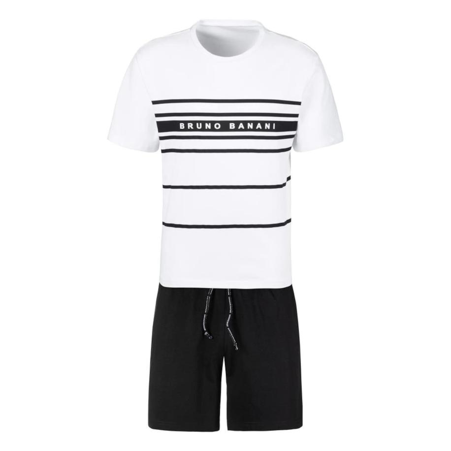 Bruno Banani Bruno Banani Pyjama kort zwart / wit -