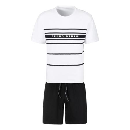 Bruno Banani Bruno Banani Pyjama kort zwart / wit