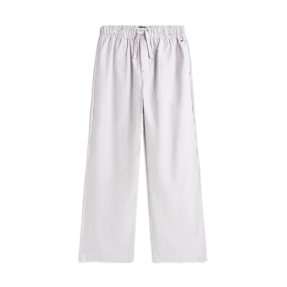 Tommy Hilfiger TOMMY HILFIGER Pyjamabroek lichtgrijs / wit -