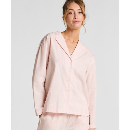 Hunkemöller Pyjamatop Katoen Poplin Roze