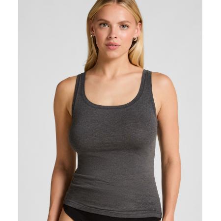 Hunkemöller Singlet Tanktop van zachte katoen Grijs