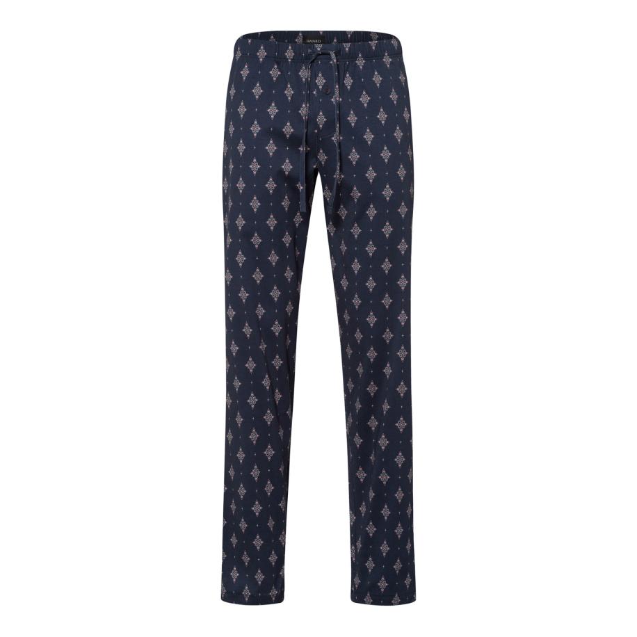 Hanro Hanro Pyjamabroek Night & Day blauw / grijs / pink / wit -