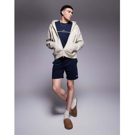 BOSS - Bodywear - Unique - Short met logo in marineblauw, deel van co-ord set