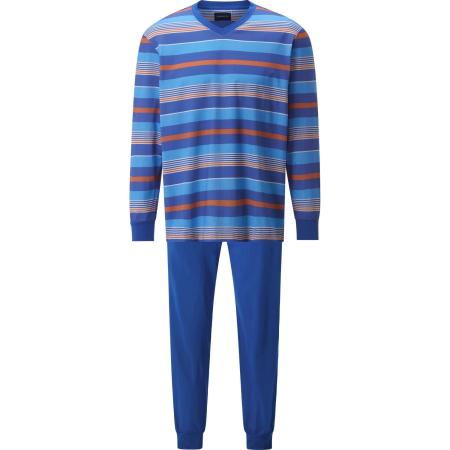 BABISTA pyjama blauw, Gestreept