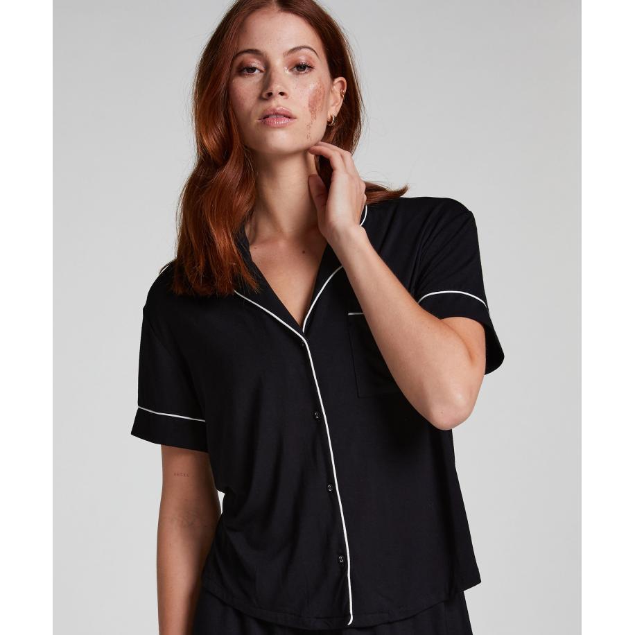 Hunkemöller Jacket Jersey Essential Zwart Zwart