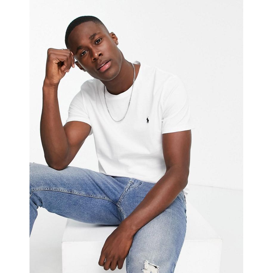 Polo Ralph Lauren - Lounge-T-shirt in wit met logo Wit