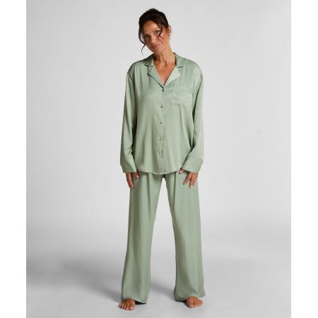 Hunkemöller Broek Satijn Groen