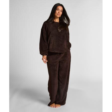 Hunkemöller Broek Fluffy Fleece Bruin