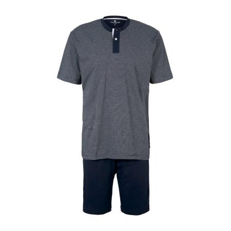 Tom Tailor TOM TAILOR Pyjama kort nachtblauw / wit