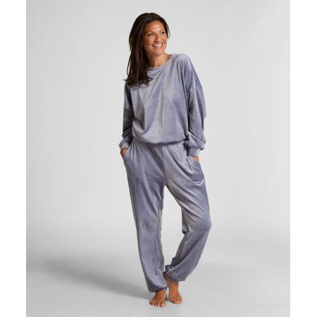 Hunkemöller Joggingbroek Velours Blauw